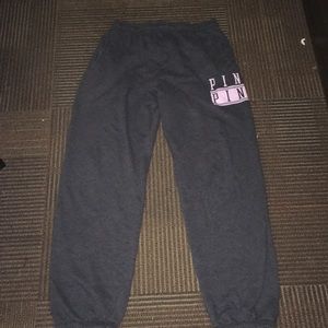 VS Pink Gray Sweatpants